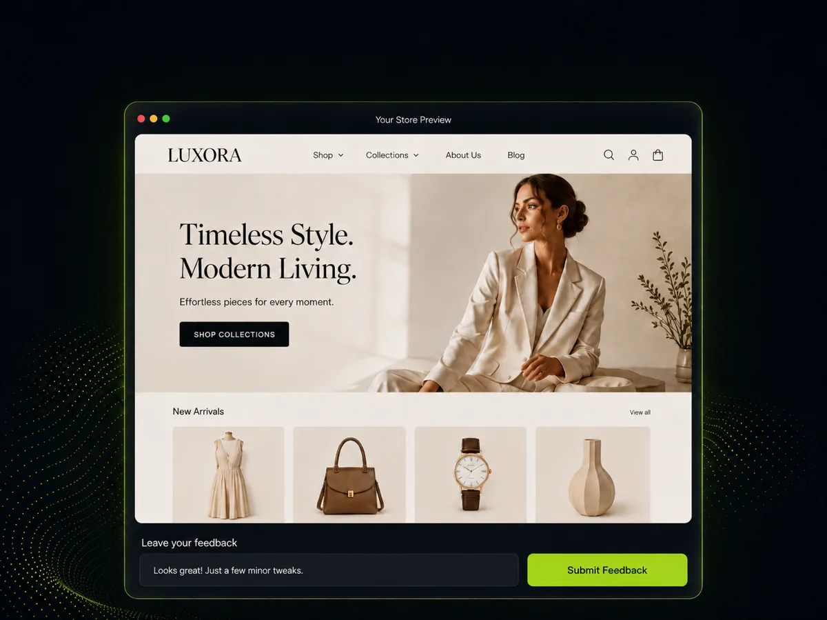 Shopify process preview